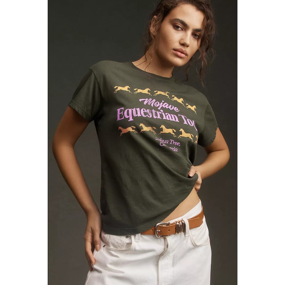 NWT Anthropologie Letluv Mojave Equestrian Tee - XS
